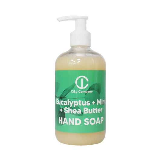 Eucalyptus Mint Shea Butter Hand Soap, 12oz - Cureton & Johnson